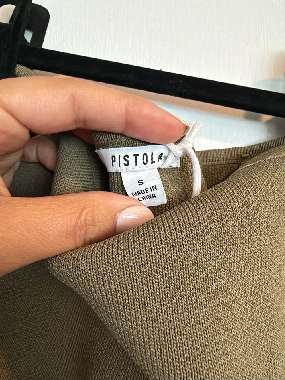 Pistola Mavo Tube Top Dress in Rich Olive, Small - Picture 6 of 6